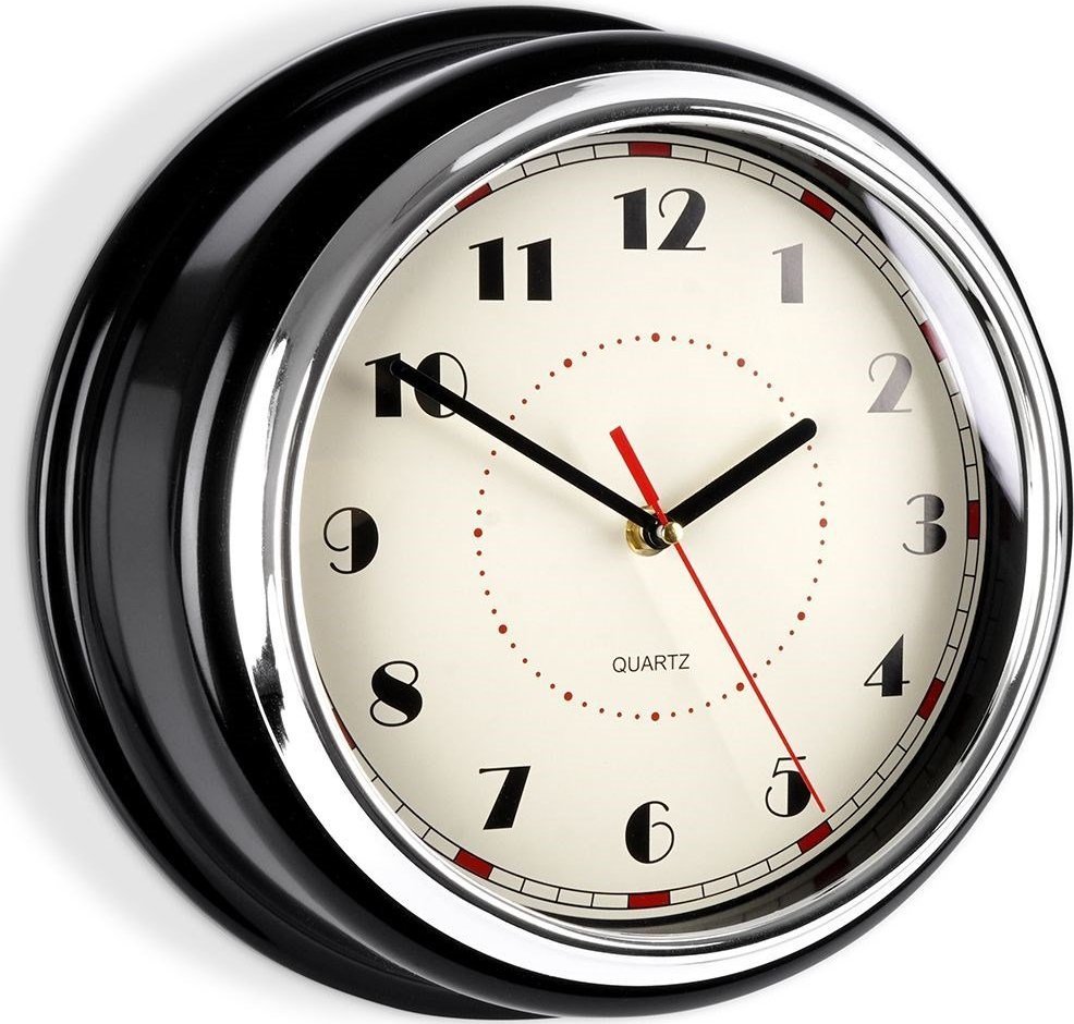 Orion Zegar ścienny czarny 30 cm