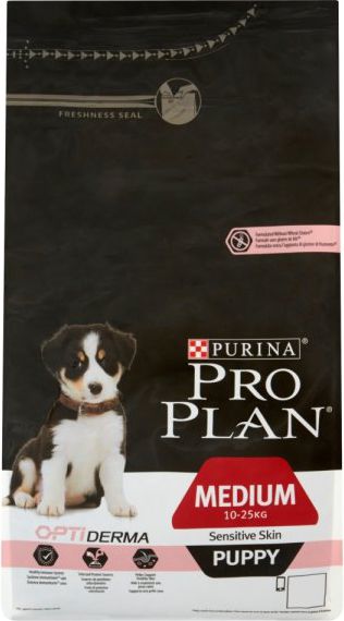 Purina Pro Plan Medium Puppy OptiDerma z łososiem 12kg