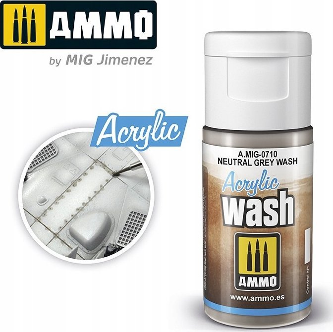 Vallejo Ammo: Acrylic Wash - Neutral Grey Wash