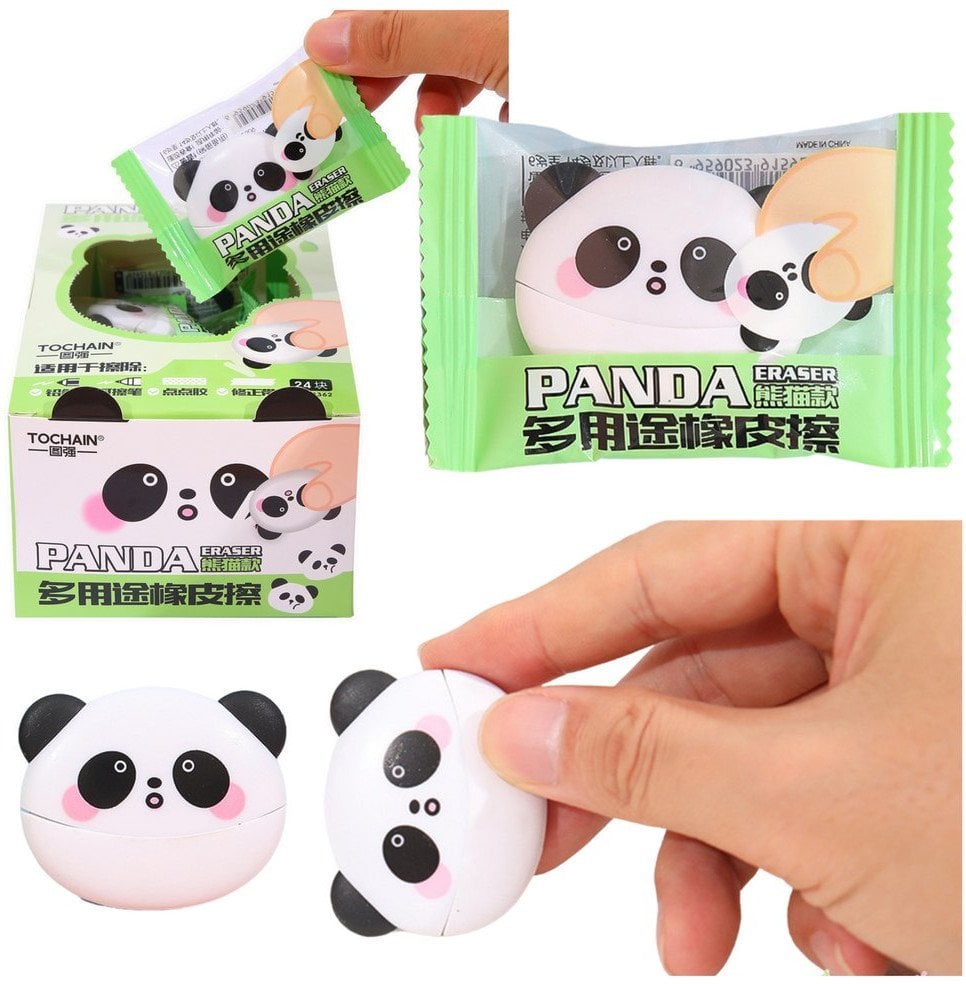 Gumka Do Ścierania Zmazywania Szkolna Biurowa Panda