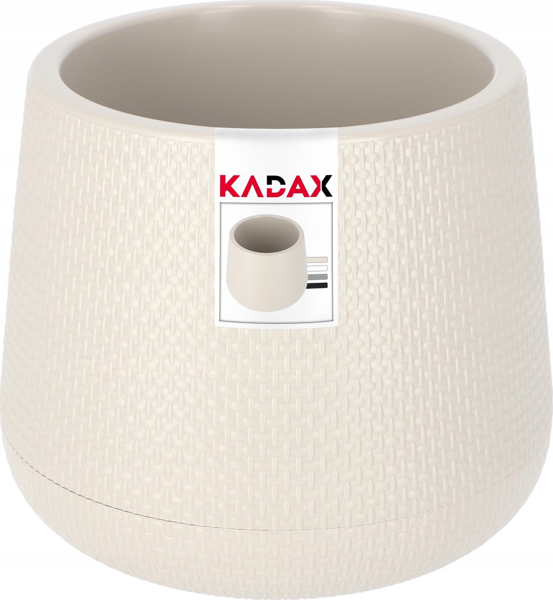 Kadax DONICZKA DONICA NA KWIATY PODSTAWKA BEŻOWA 23cm