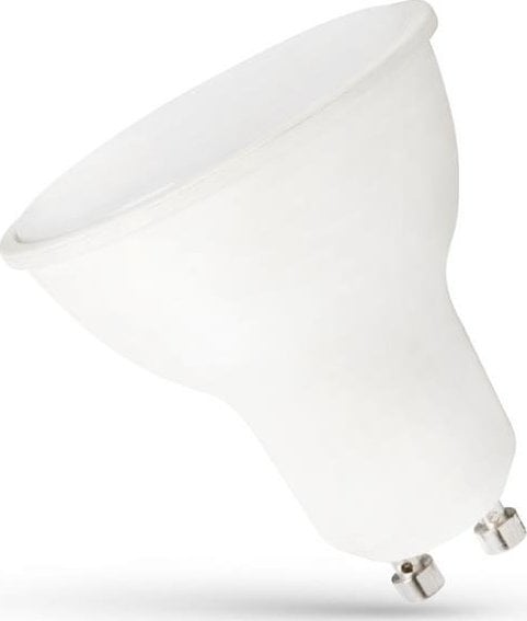Żarówka LED GU10 230V 7,5W SMD Barwa Zimna z MLECZNĄ SZYBKĄ WOJ+14594 SpectrumLED himp