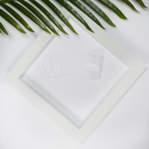 Silikonowa maska na oczy poprawiająca wchłanianie kosmetyków Yeye Biały