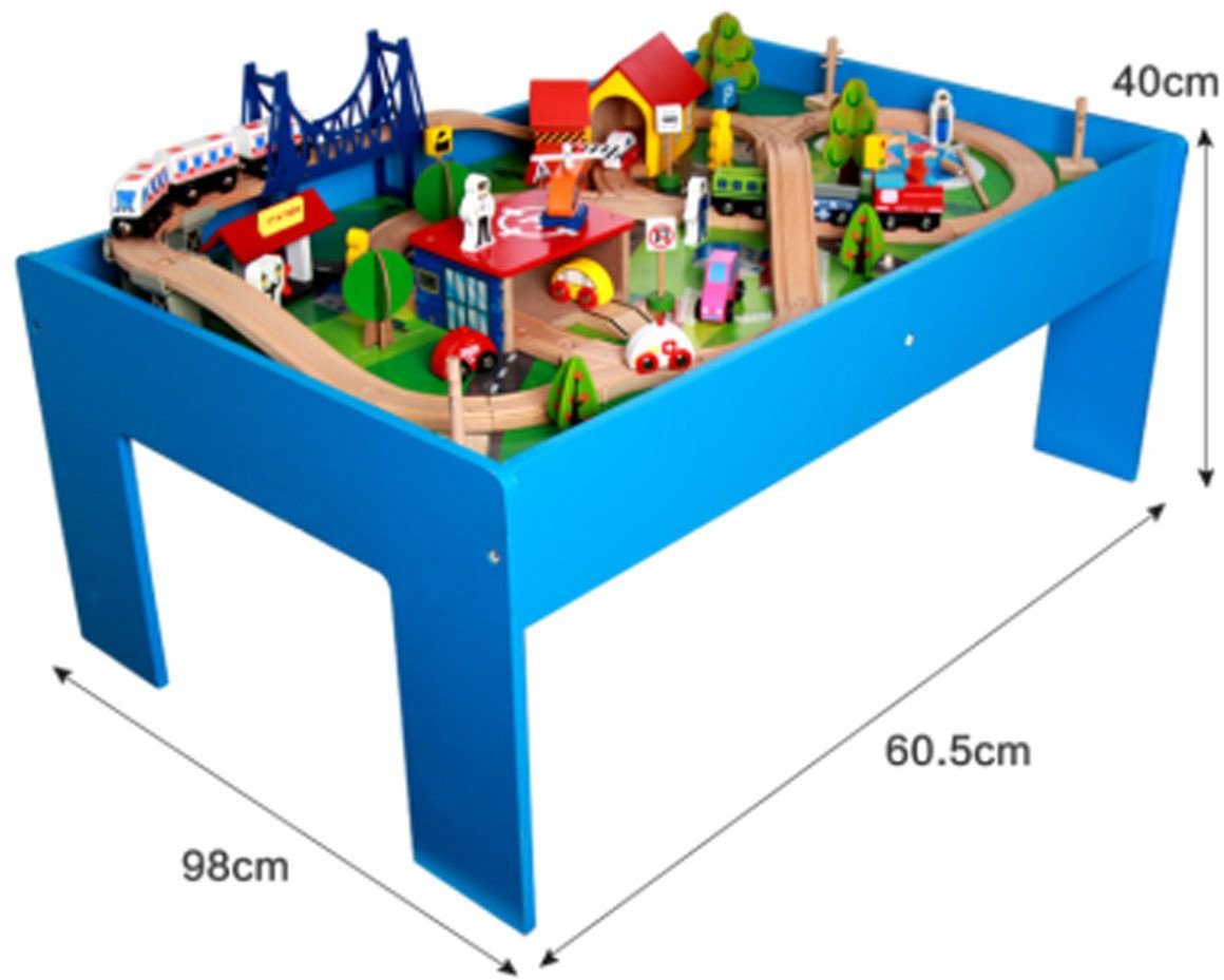 MEGA Drewniana Kolejka na Stoliku
