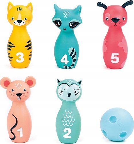 Ludi LUDI boulingo žaidimas, miško gyvūnai