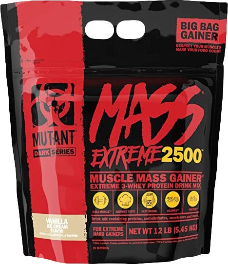 PVL PVL Mutant Mass Extreme 2500 Gainer, lody waniliowe - 5450 g