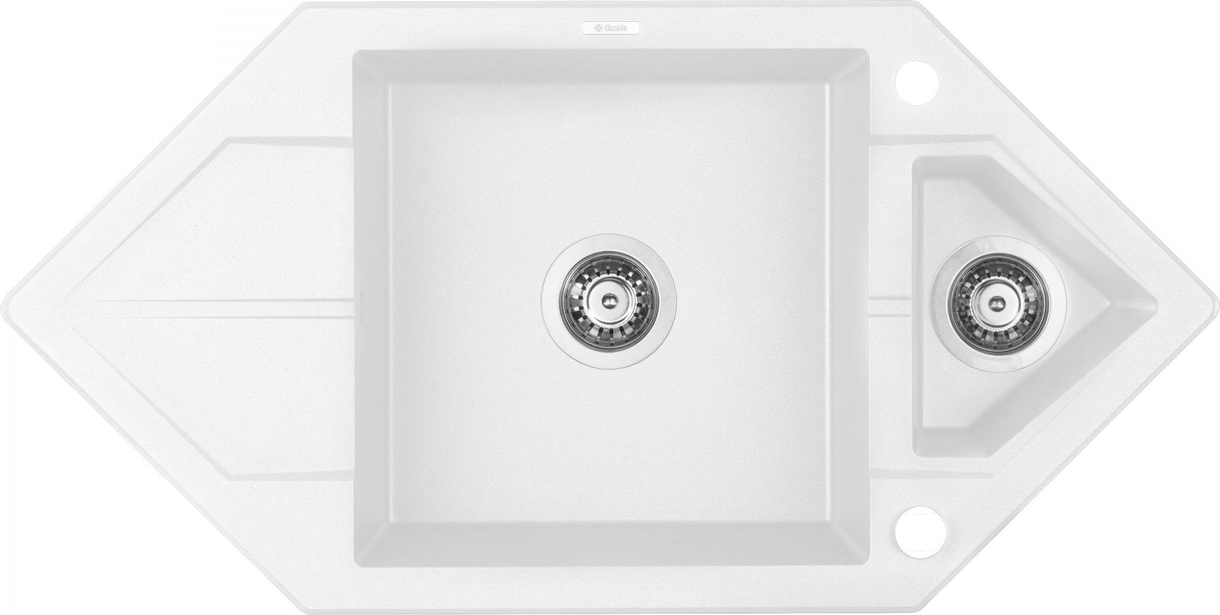 Zlewozmywak Deante Hexon 1,5-komorowy z ociekaczem (ZQP A653)
