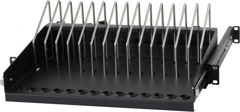 Techly Wysuwana półka rack na urządzenia mobilne (I-CABINET-TRAY14BK)