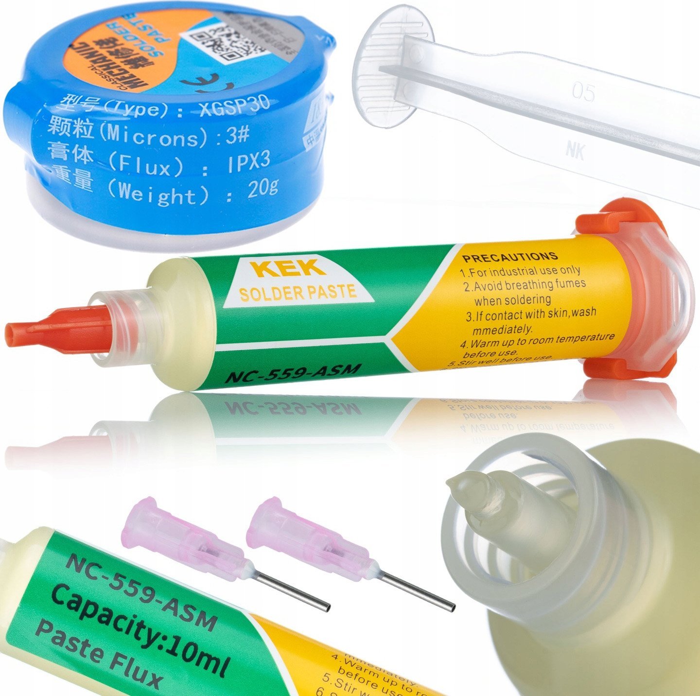 Rosfix Rosfix Topnik flux w strzykawce NC-559-ASM+ Pasta lutownicza (płynna cyna) XG-30 16g