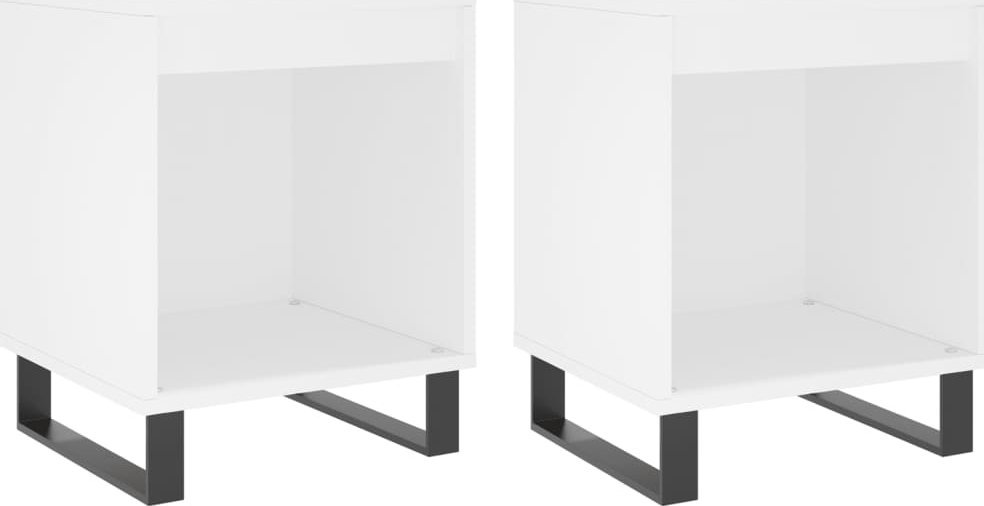 vidaXL Szafki nocne, 2 szt., białe, 40x35x50 cm