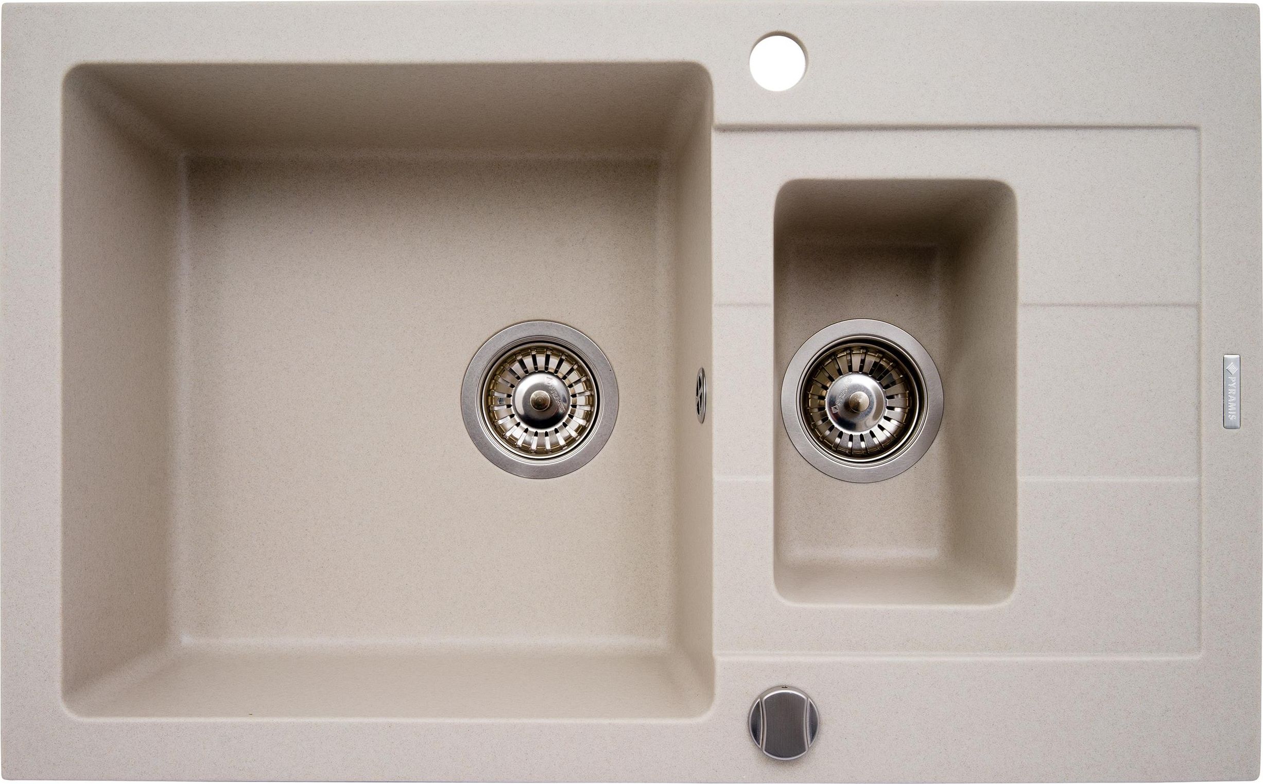 Zlewozmywak Pyramis Sparta Plus 78x48 cm beżowy-070062701