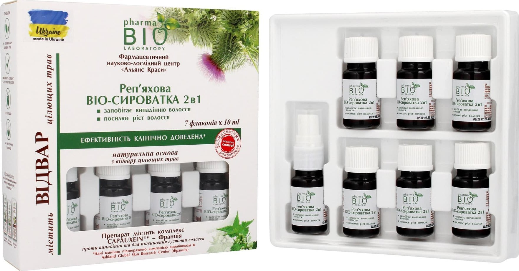 ENERGY OF VITAMINS Bio Pharma Laboratory Bio Serum 2w1 z wyciągiem z Łopianu 1op.(10mlx7)