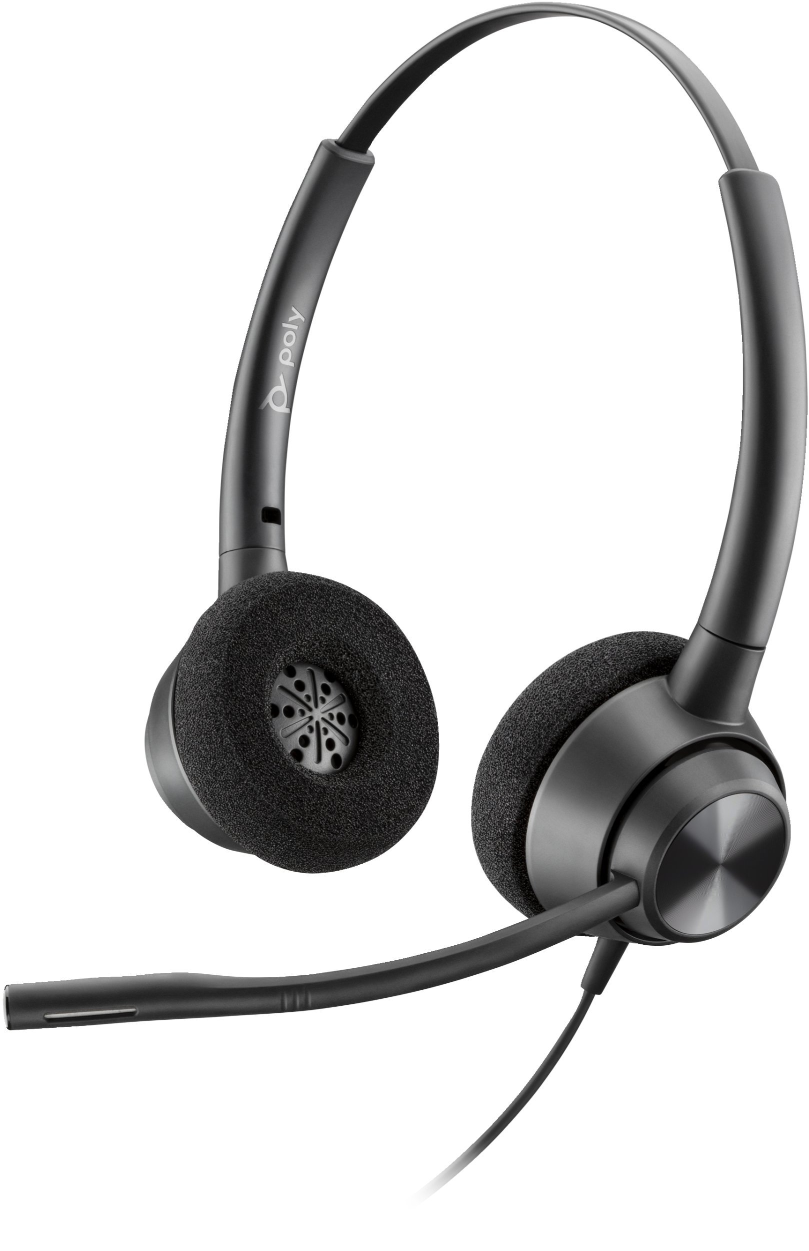 POLY EncorePro 320 Stereo USB-A Headset TAA Przewodowa Opaska na głowę Biuro/centrum telefoniczne USB Type-C Czarny