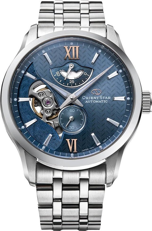 Zegarek Orient Star Zegarek męski Orient Star RE-AV0B08L00B srebrny