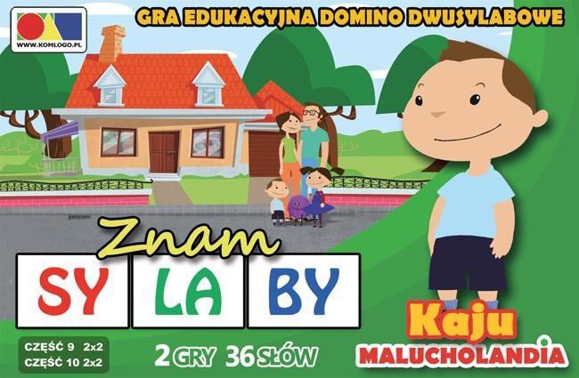Komlogo Gra domino. Znam sylaby. Cz. 9 i 10 - zestaw Kaju
