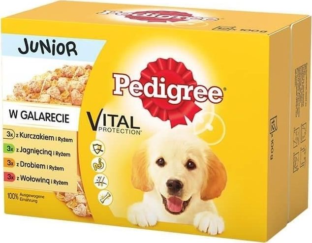 Pedigree Junior mix smaków w galaretce 12x100g