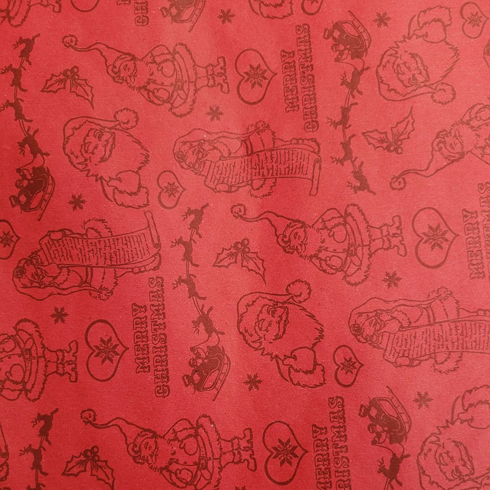 Fastima Papier Mikołaje do pakowania 57cmx2m 2m372