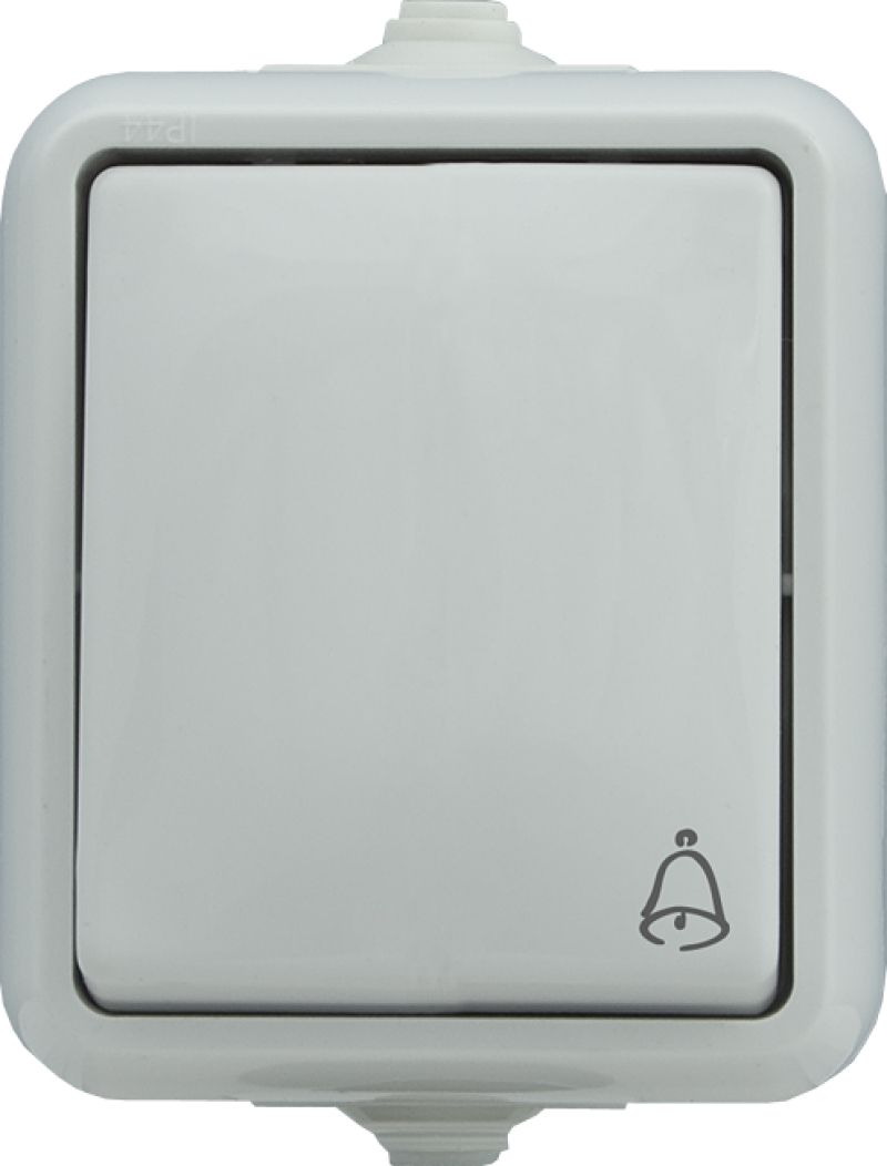 KOS Przycisk dzwonek Hydro Line pojedynczy hermetyczny IP44 biały (120404)