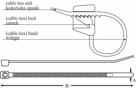 Elektro-Plast Opaska kablowa 2,5mm 160mm czarna 100szt. UV 160/2,5