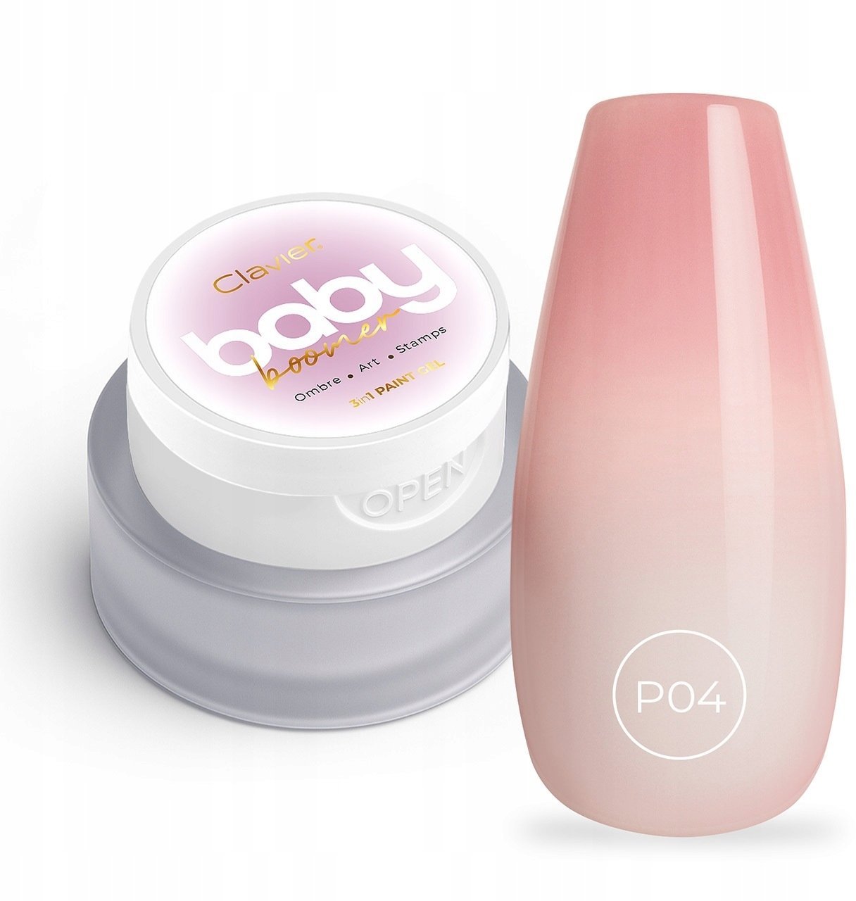 Silcare CLAVIER_Baby Boomer budujący żel 3w1 P04 Pinkelle 3g