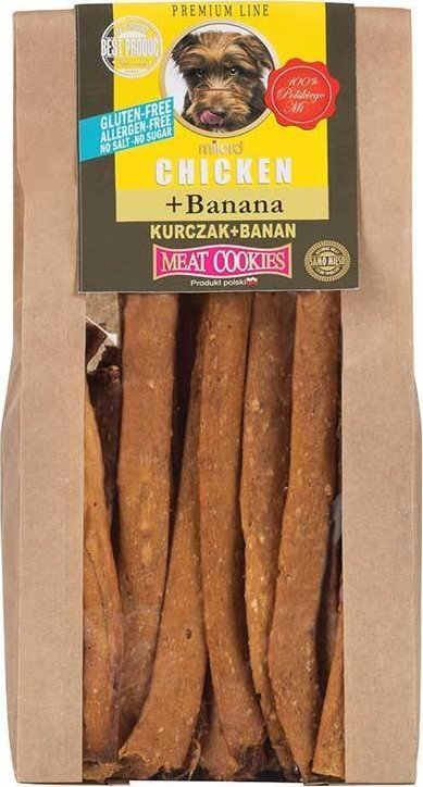 Ciastka dla psa Milord z kurczakiem i bananem 80 g