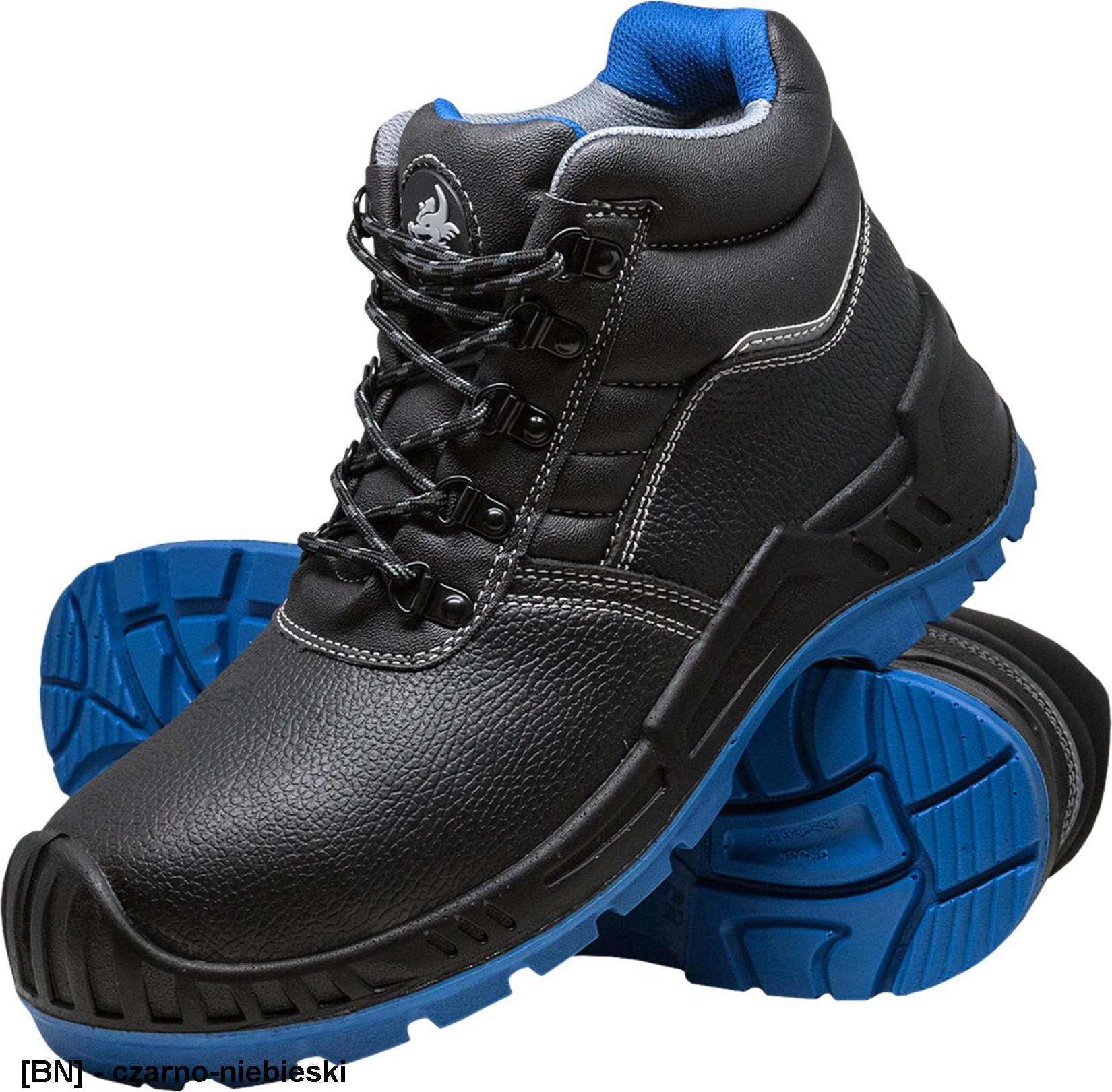 R.E.I.S. BCTITANBLUE_T S3 SRC - trzewiki bezpieczne skóra bydlęca, podnosek kompozyt, podeszwa antypoślizgowa, olejoodporna 46