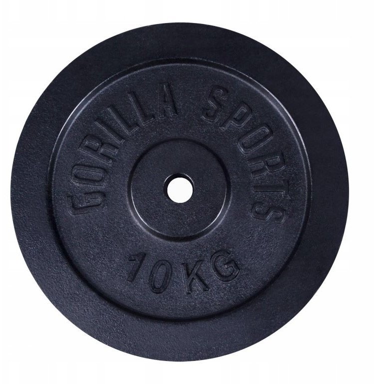 Obciążenie żeliwne 10kg, czarne