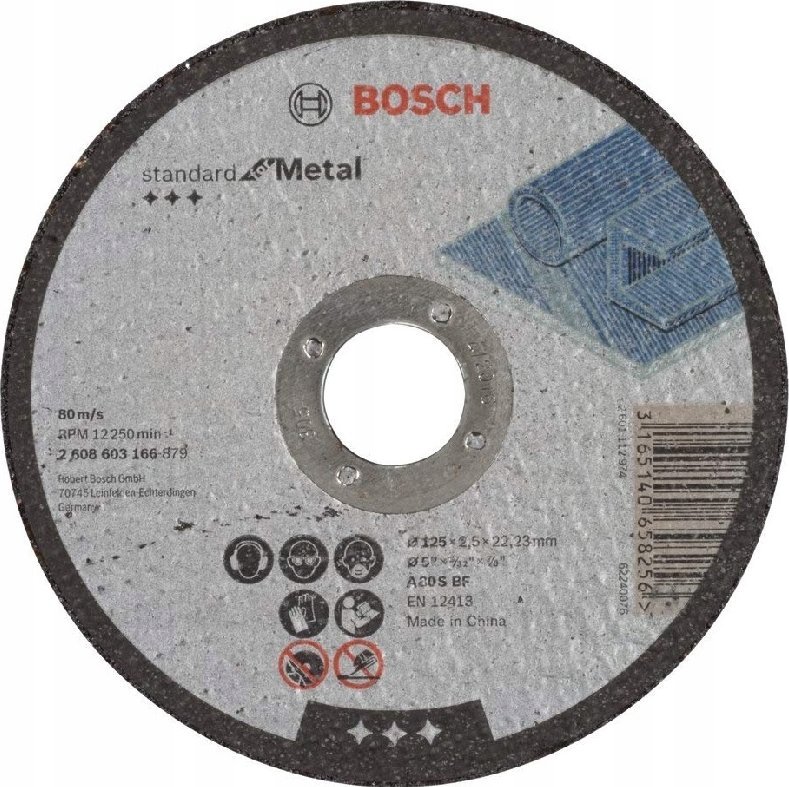 Bosch BOSCH TARCZA MET.125mm x 2,5mm x 22mm STANDARD FOR METAL