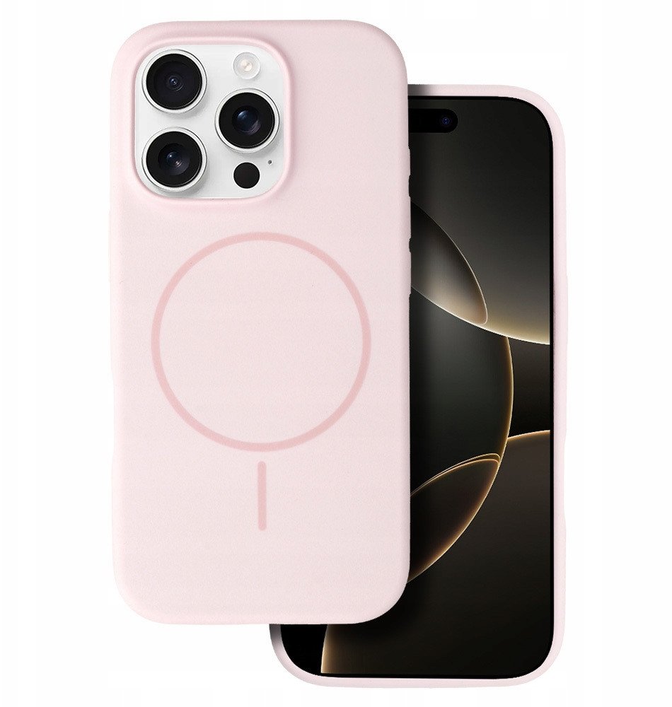 Nakładka Silicon Thin Magsafe case do iPhone 14 jasnoróżowy