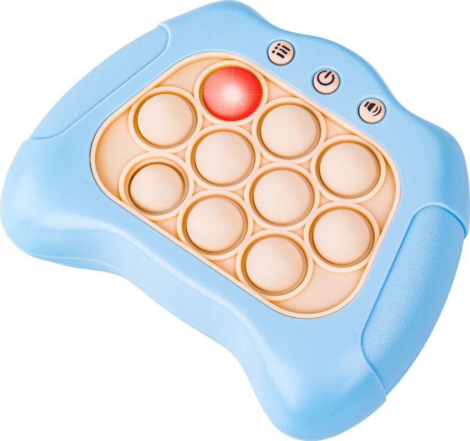 Zabawka Gra Elektroniczna Antystresowa Pop IT Sensoryczna, Wypychanka, Pad, Kontroler BŁĘKITNY