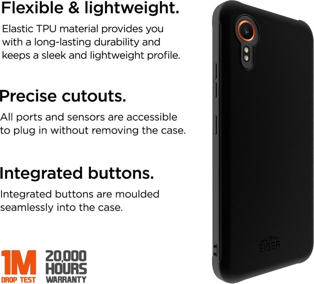 Eiger Eiger Grip Case Galaxy Xcover7 schwarz
