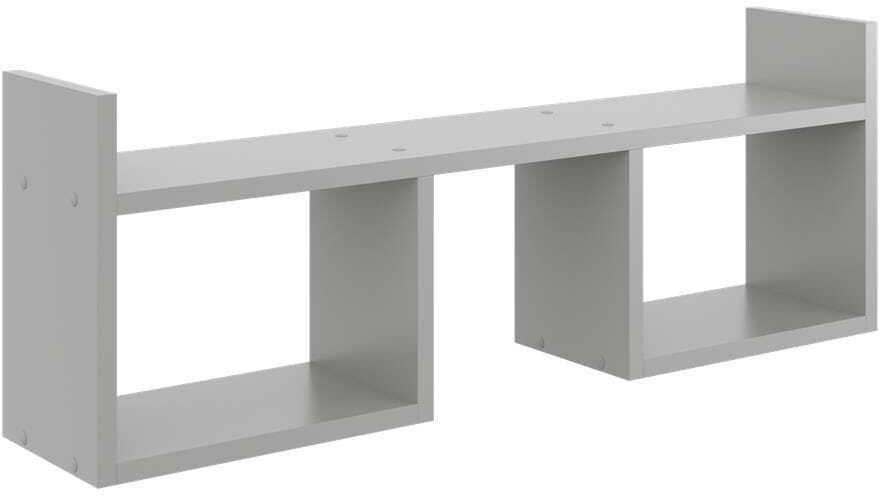 Półka wisząca, minimalistyczna, 90x18x32 cm, szary, mat