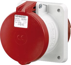Mennekes Gniazdo tablicowe proste 63A 5p 6h 400V IP44 zaciski śrubowe (MEN1252A)
