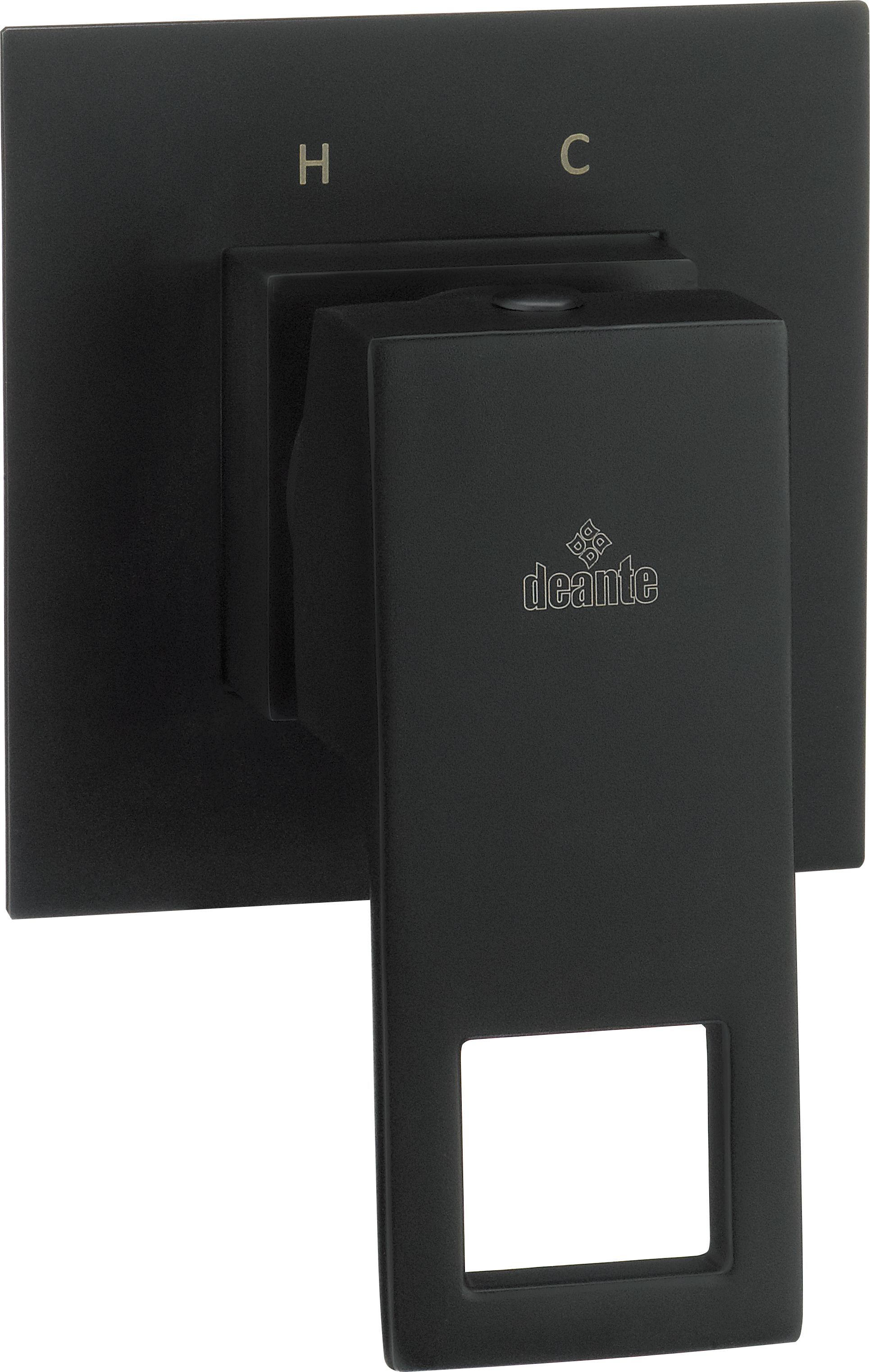 Bateria prysznicowa Deante BAT. ANEMON BIS NERO NATRYSKOWA PODTYNKOWA BEZ PRZEŁĄCZNIKA NATRYSKU