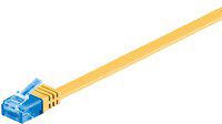 MicroConnect RJ-45/RJ-45 kat.6a U/UTP Żółty 3m (V-UTP6A03Y-FLAT)