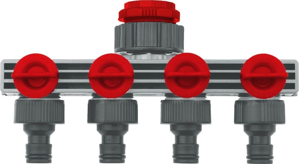 Dedra Przyłącze kranowe poczwórne 1/2""-3/4""-1"", karta
