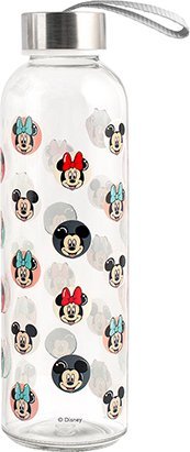 Lulabi Butelka szklana na wodę Mickey&Minnie 3 lata+ LULABI