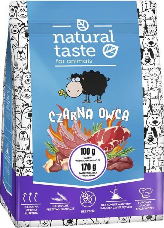 Dolina Noteci Natural Taste Suszona karma dla psa Czarna Owca 1 kg