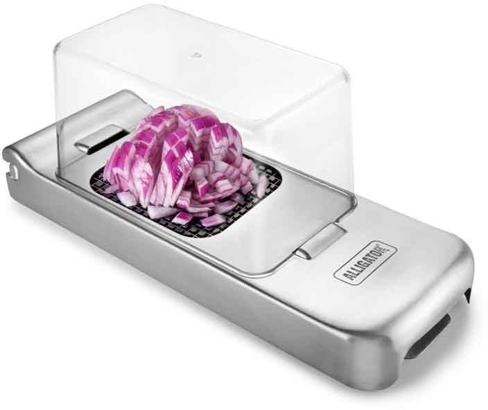 Alligator stalowy duży do siekania czosnku i frytek