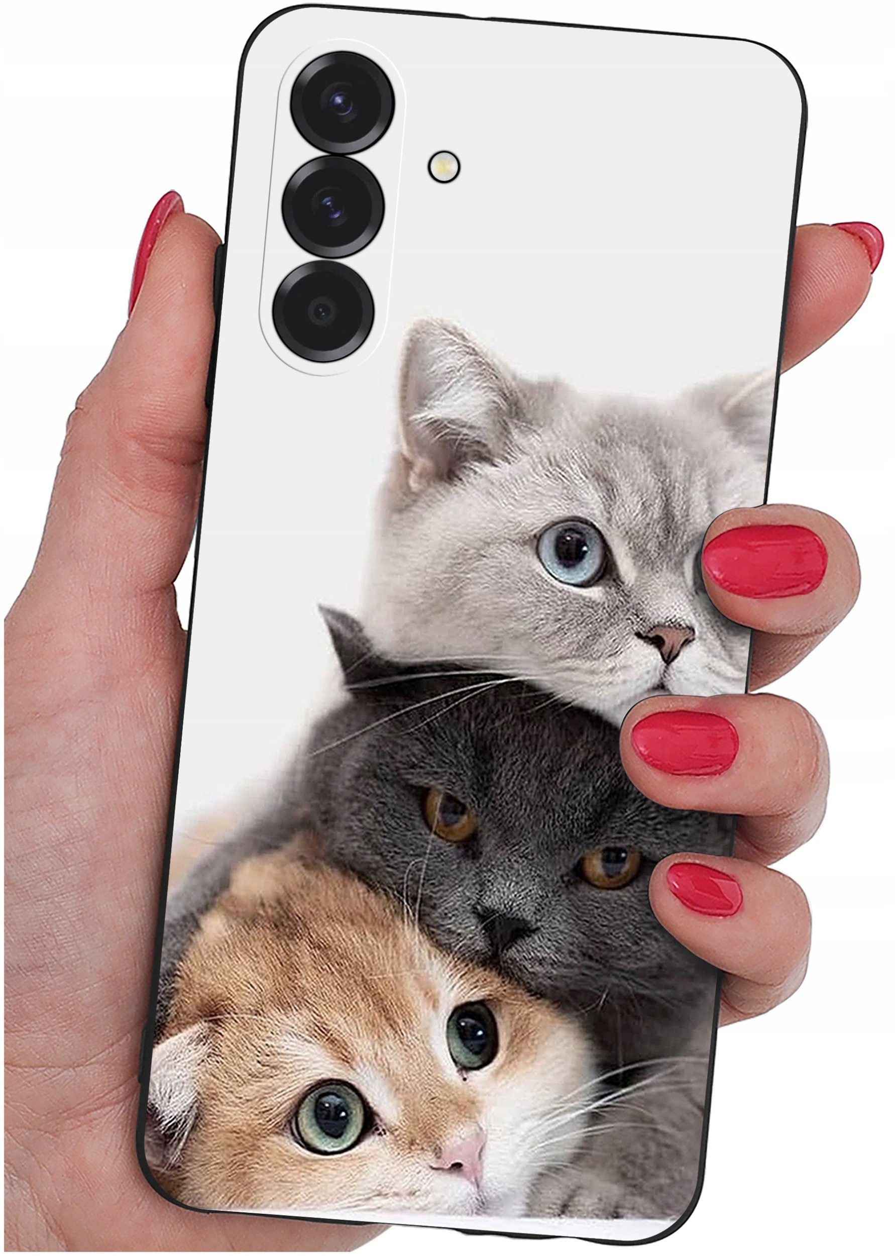 ETUI do Samsung A26 5G | WZORY | SILIKONOWE MATT CASE + SZKŁO 9H