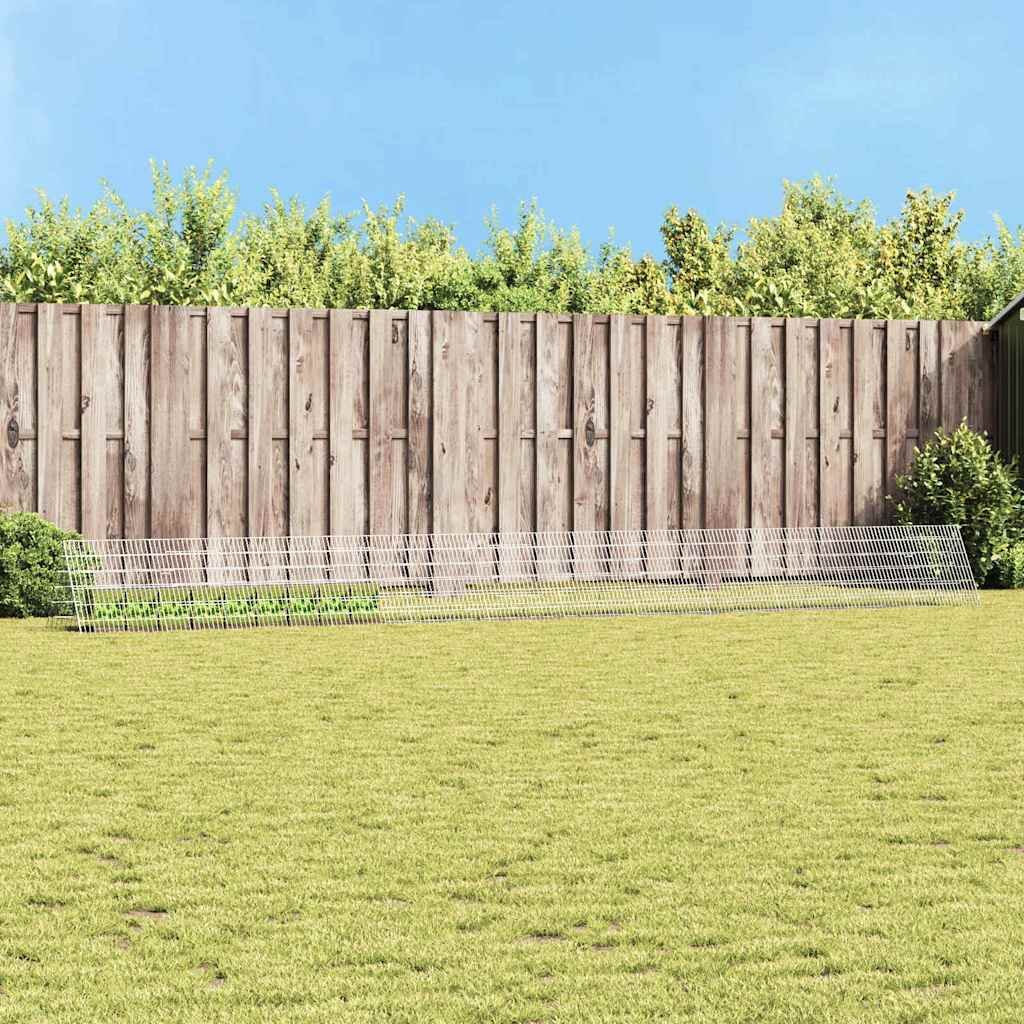 vidaXL Klatka dla królika Srebrny 650 x 55 x 55 cm Stal galwanizowana