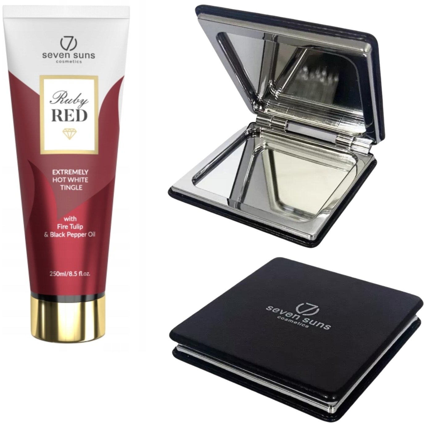 7suns Ruby Red Extremely Hot White Tingle 250ml + Podwójne Lusterko Gratis