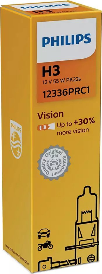 Philips ŻARÓWKA 12V H3 55W PK22S PHILIPS 12455