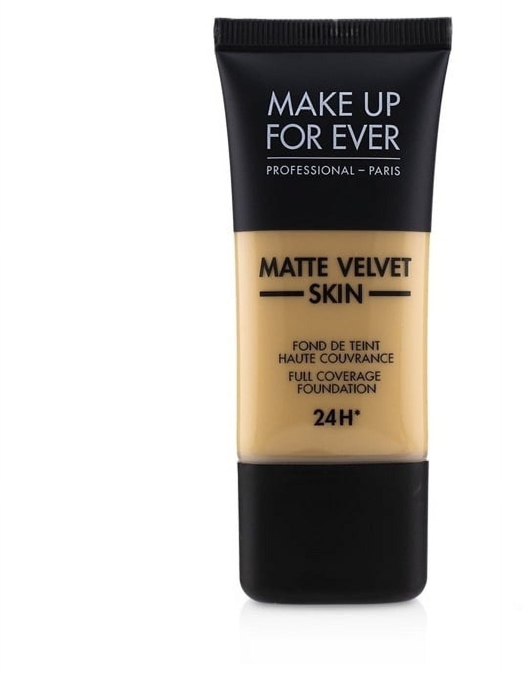 Matinis makiažo pagrindas Make Up For Ever Matte Velvet Skin Liquid Full Coverage Foundation 24H, 30 ml, Y - 345 Natural Beige