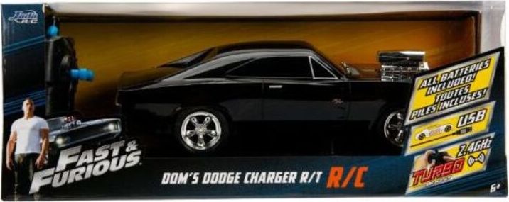Dickie Auto RC Fast&Furious Szybcy i wściekli Dodge Charger 1970 czarne