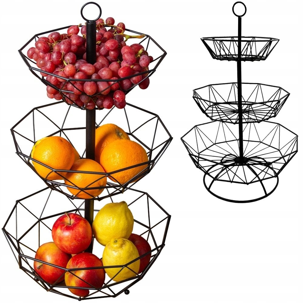 KOSZYK PATERA NA OWOCE 3-POZIOMOWA BRUNBESTE BB-3439