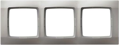 Ospel Ramka Karo 3-krotna srebrny perłowy (R-3S/43)