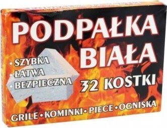 Ravi Rozpałka do grilla i kominka w kostkach biała 32 szt.