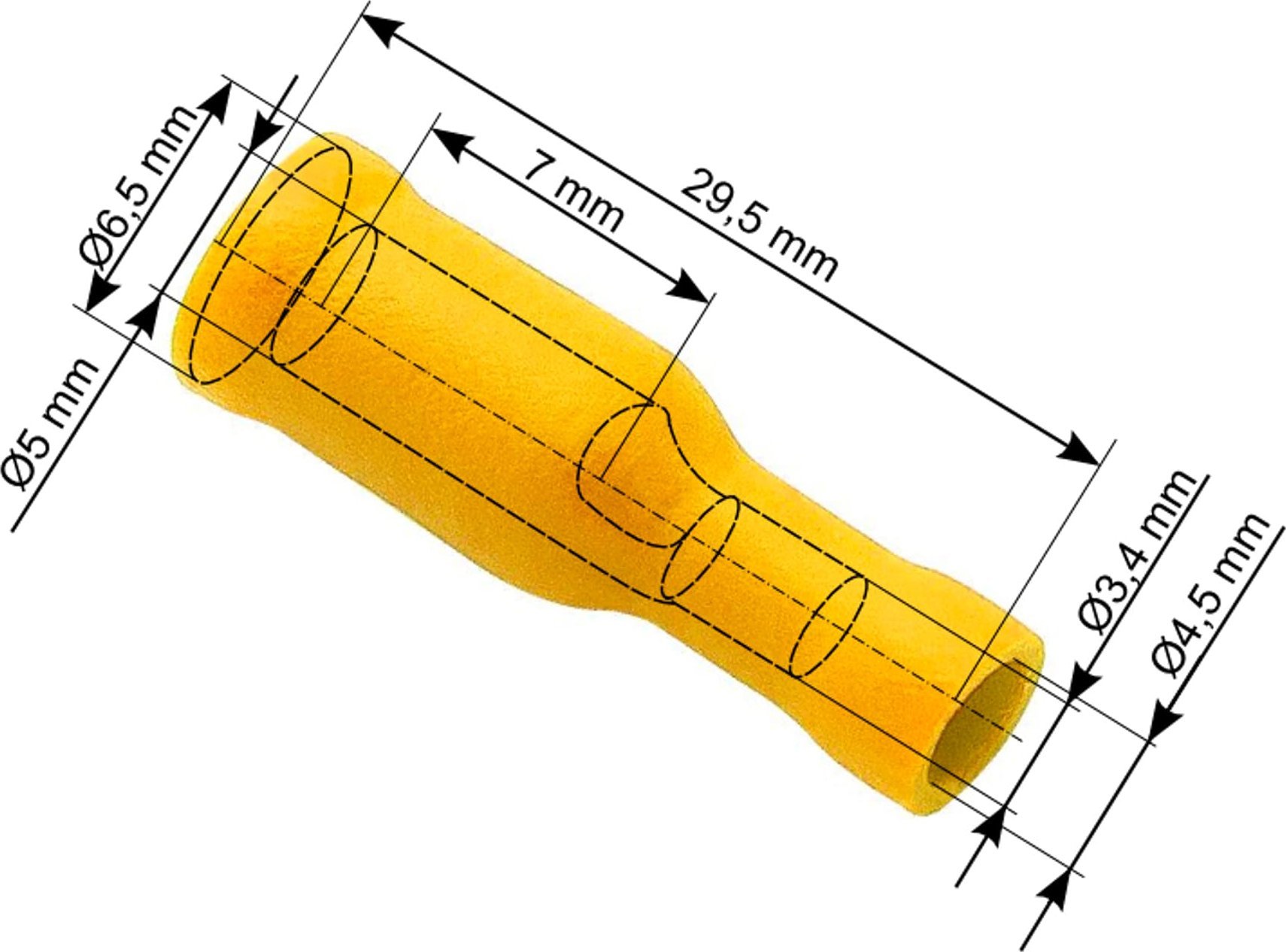 Blow 43-051# Konektor izol.gn. 5,0/24,5mm żółty