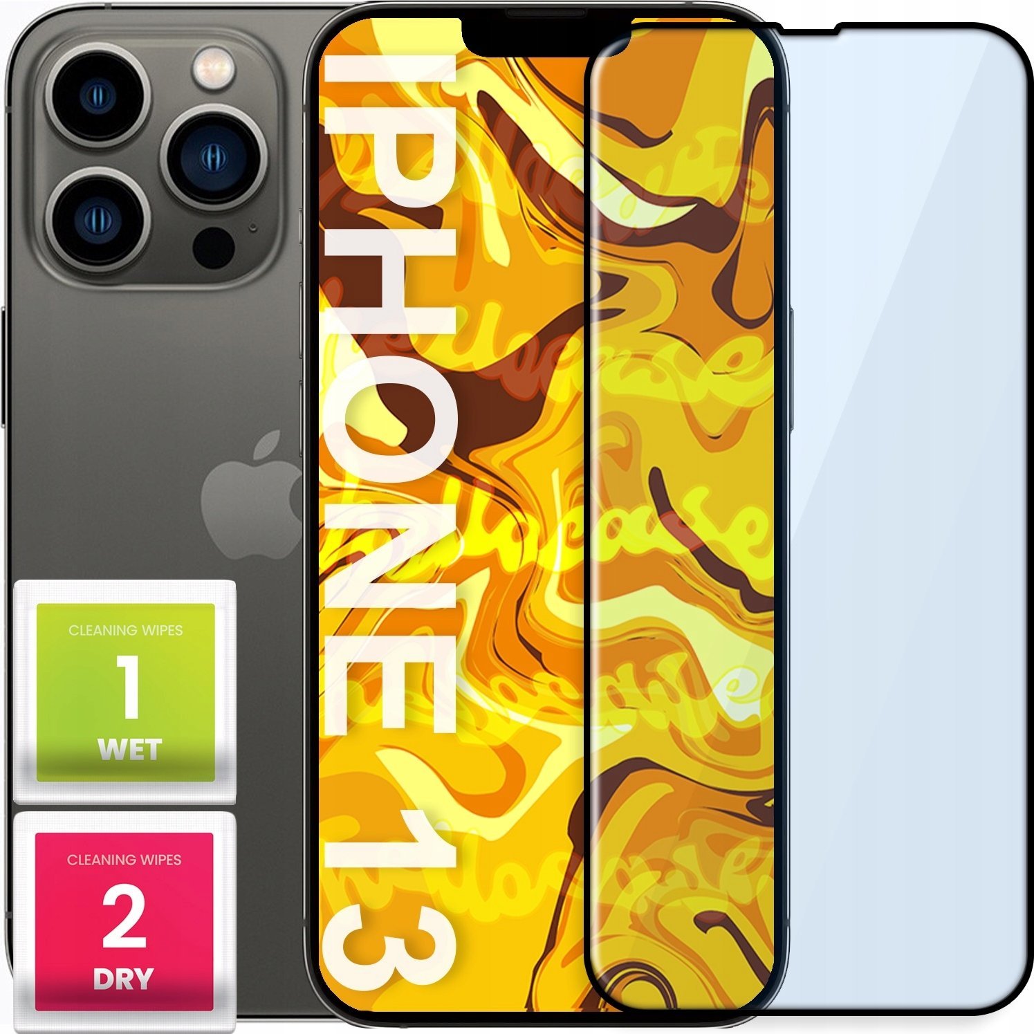 Hello Case SZKŁO HARTOWANE DO Apple iPhone 13 / 13 Pro / 14 PEŁNE NA CAŁY EKRAN 9H 5D